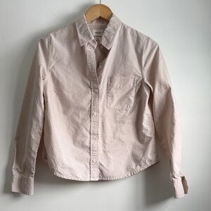 Wilfred Free Light Beige/Blush Button-Up Shirt
